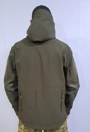 Куртка-вітровка Soft Shell (олива) - Зображення 3