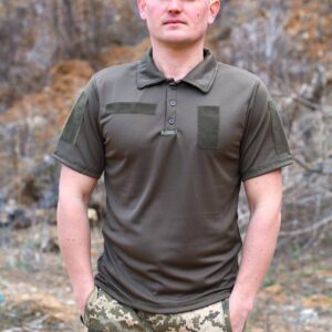 Футболка "Поло Coolmax " Олива