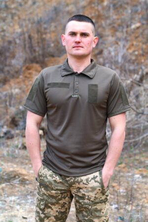 Футболка "Поло Coolmax " Олива