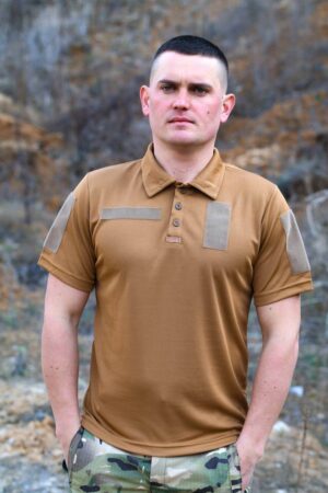 Футболка "Поло Coolmax " Койот