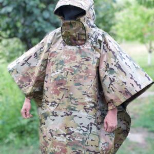 Анти-тепловізорний  плащ пончо з захистом від тепловізора та дронів мультикам